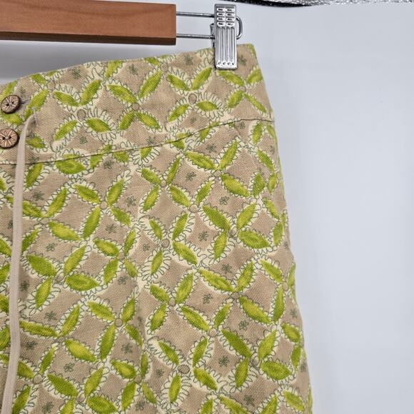 NEW Sigrid Olsen Women's Linen Blend Drawstring Waist Capri Pants Green‎ Size 8 - Picture 8 of 13